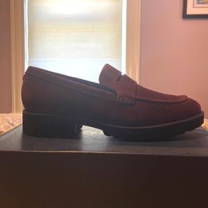 Cole Haan Geneva Suede Loafer Pinot sz 10 Brand New